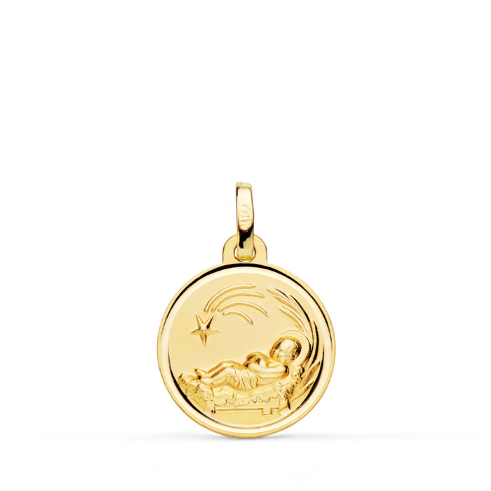 Medalla-Nino-belen-oro-amarillo